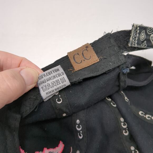 Idaho City Grocery Strapback Hat Multicolor One Size Paisley Ponytail - Picture 9 of 9